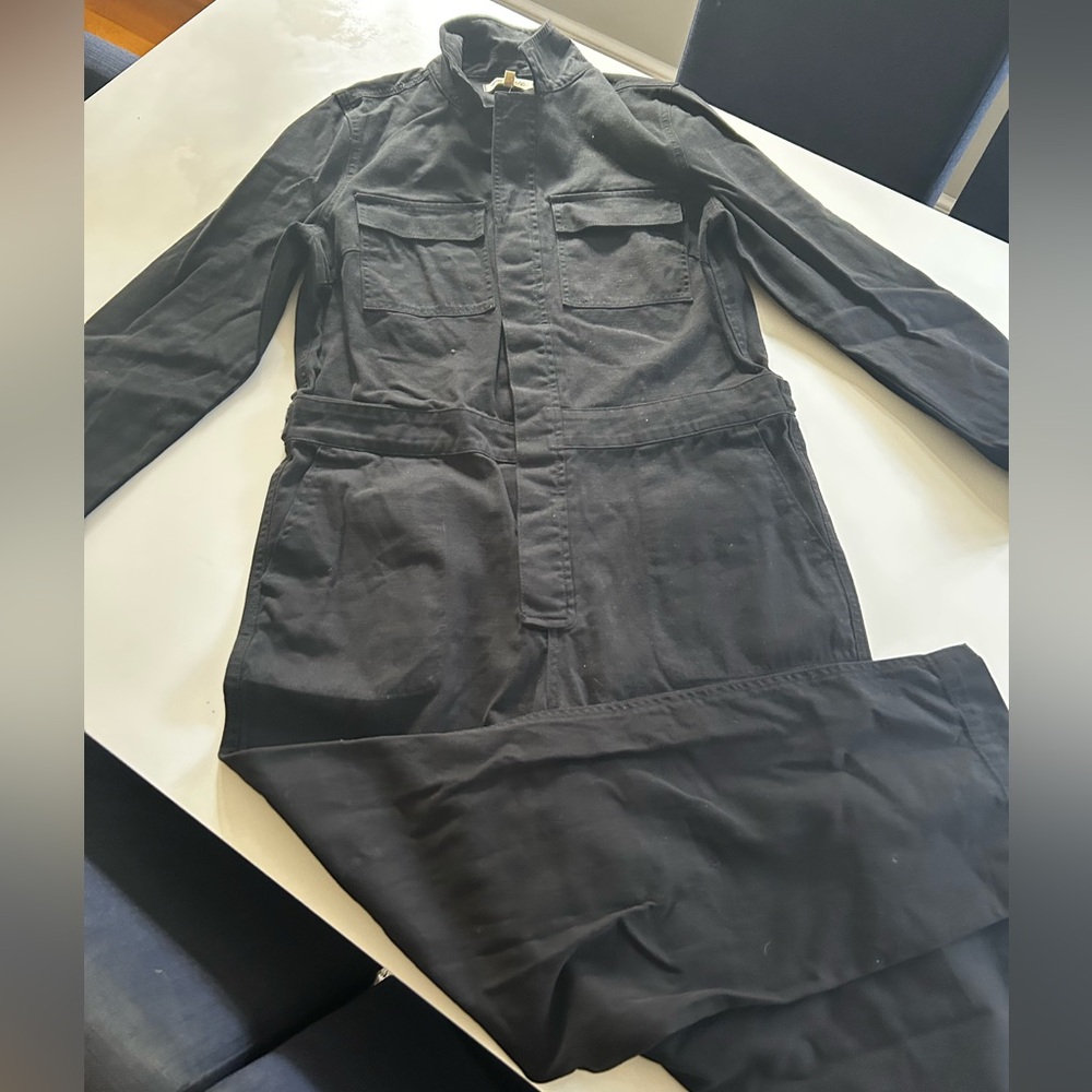 Madewell Black Denim Jumpsuit Large